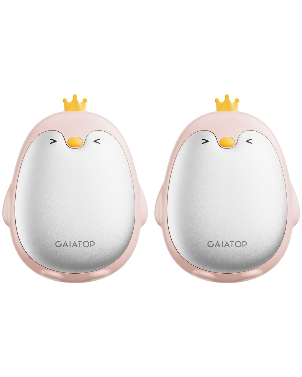 Gaiatop Magnetic Hand Warmers Rechargeable 2 Pack, 3 Settings Pocket-Sized Cute Penguin, Fast Hot Hands Reusable Portable Electr