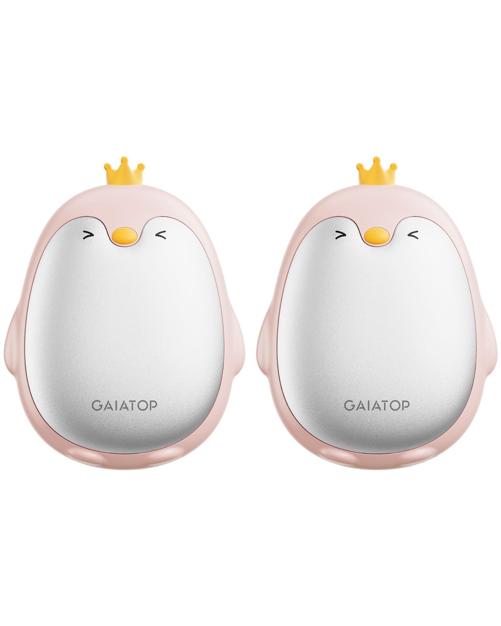 Gaiatop Magnetic Hand Warmers Rechargeable 2 Pack, 3 Settings Pocket-Sized Cute Penguin, Fast Hot Hands Reusable Portable Electr