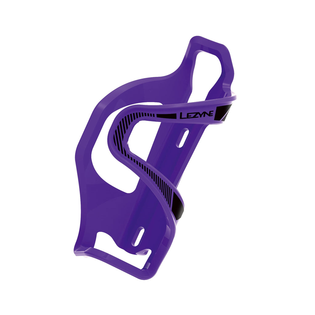 Lezyne Flow Sl | Bike Water Bottle Cage, Composite, Left, Black, 48G, Road, Mountain, Gravel Cycling Water Holder