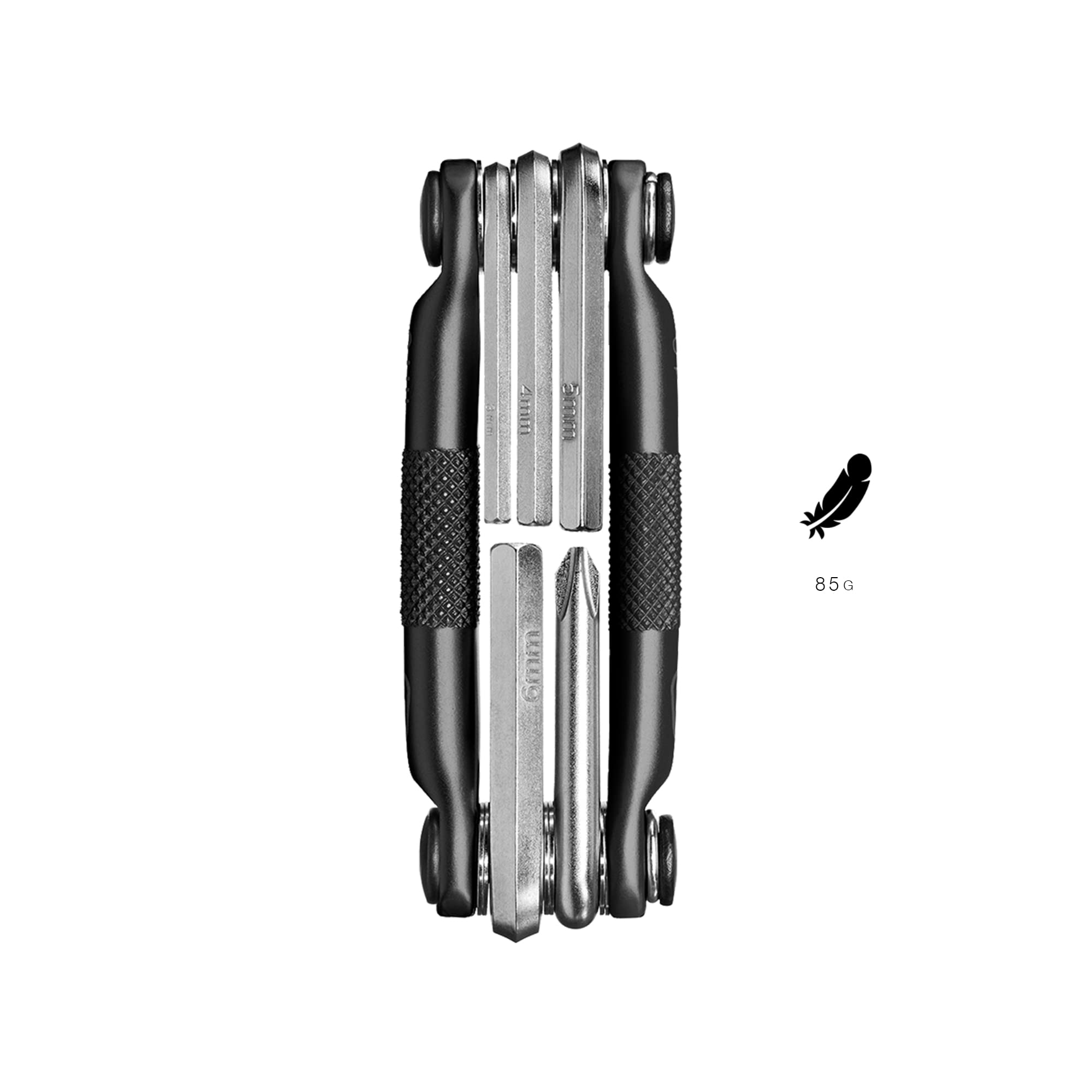 Crankbrothers Multi Tool M 5 Bike Tool - Mtb Multi-Tool Black Midnight Edition - 5 Bicycle Tools (5 In 1 Tool), Ergonomic And Li