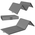 Signature Fitness All-Purpose 4x10x2 Extra Thick High Density Anti-Tear Gymnastics Gym Folding Exercise Aerobics Mats, Gray