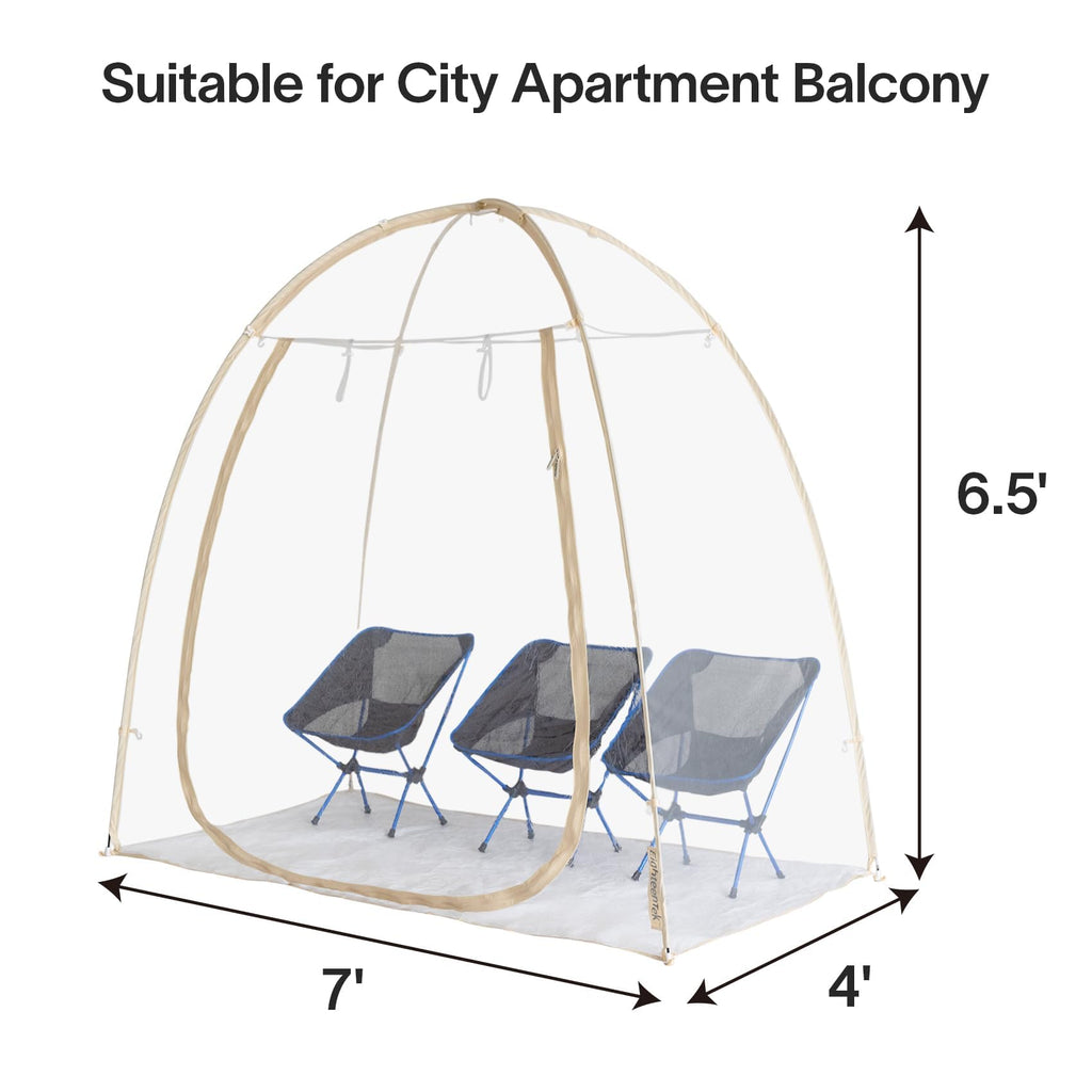 Eighteentek Clear Sports Tent 540 View Transparent Pvc House Room Greenhouse Camping Tent Canopy Gazebos Weatherproof Pop-Up Ten
