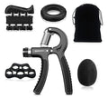 POXEFLIP Hand Grip Strengthener Workout Kit (5 Pack) Forearm Grip Adjustable Resistance Hand Gripper, Finger Exerciser, Grip Rin