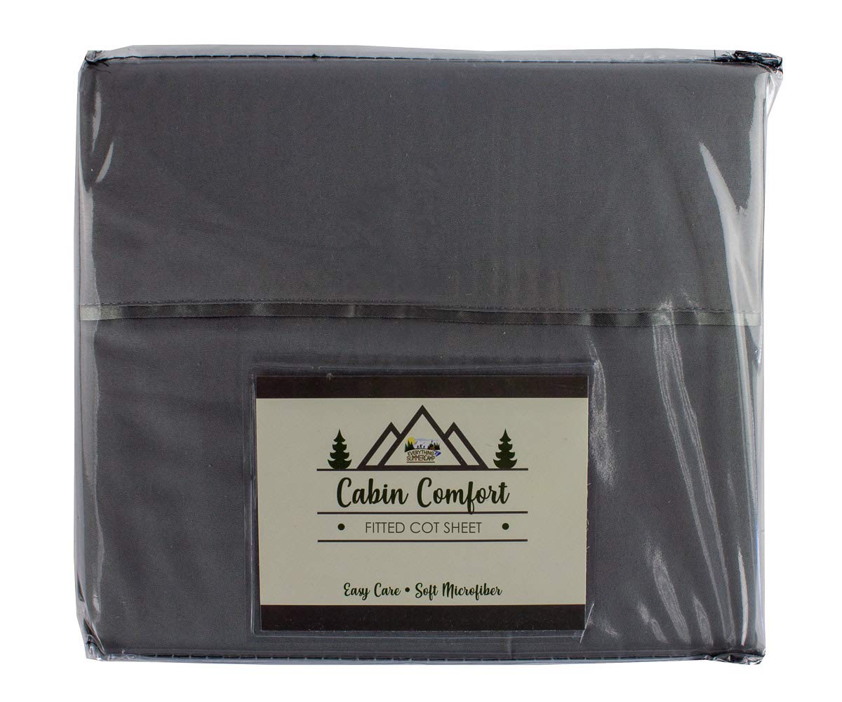 Everything Summer Camp Cabin Comfort - Cot Sheet For Camping And Rv Cots - Fits All Cot Size Beds Comfortably -72 X 28 Inches -