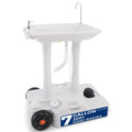 SereneLife Portable Camping Sink with 30L (7+ Gallon) Built-In Water Tank, Large Wheels, Hands-Free Foot Pump, Extra-Large Basin