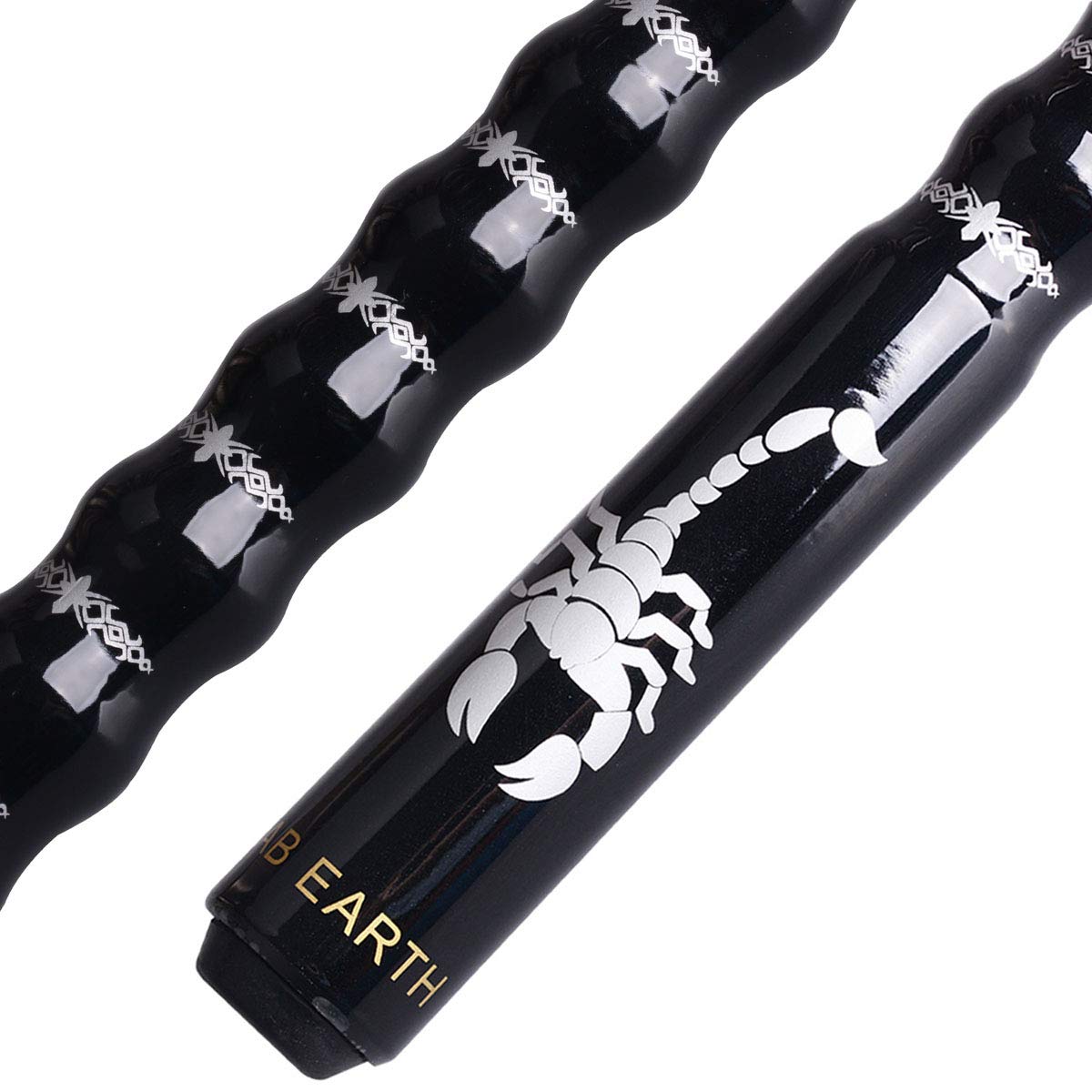 AB Earth 58  Pool Cue/Pool Stick Ergonomic Design Hardwood Canadian Maple 13mm Tip 18-21oz Billiard Cue B1SN, Black 20oz