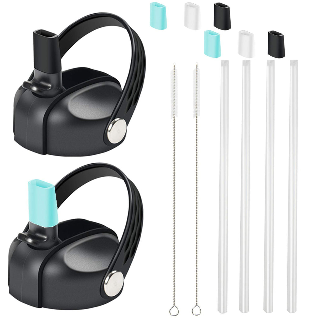 Straw Lids For Hydroflask Wide Mouth(2.28 In) 12 16 18 20 32 40 64 Ounce, Flex Straw Lid For Hydro Flask, Wide Mouth Water Bottl
