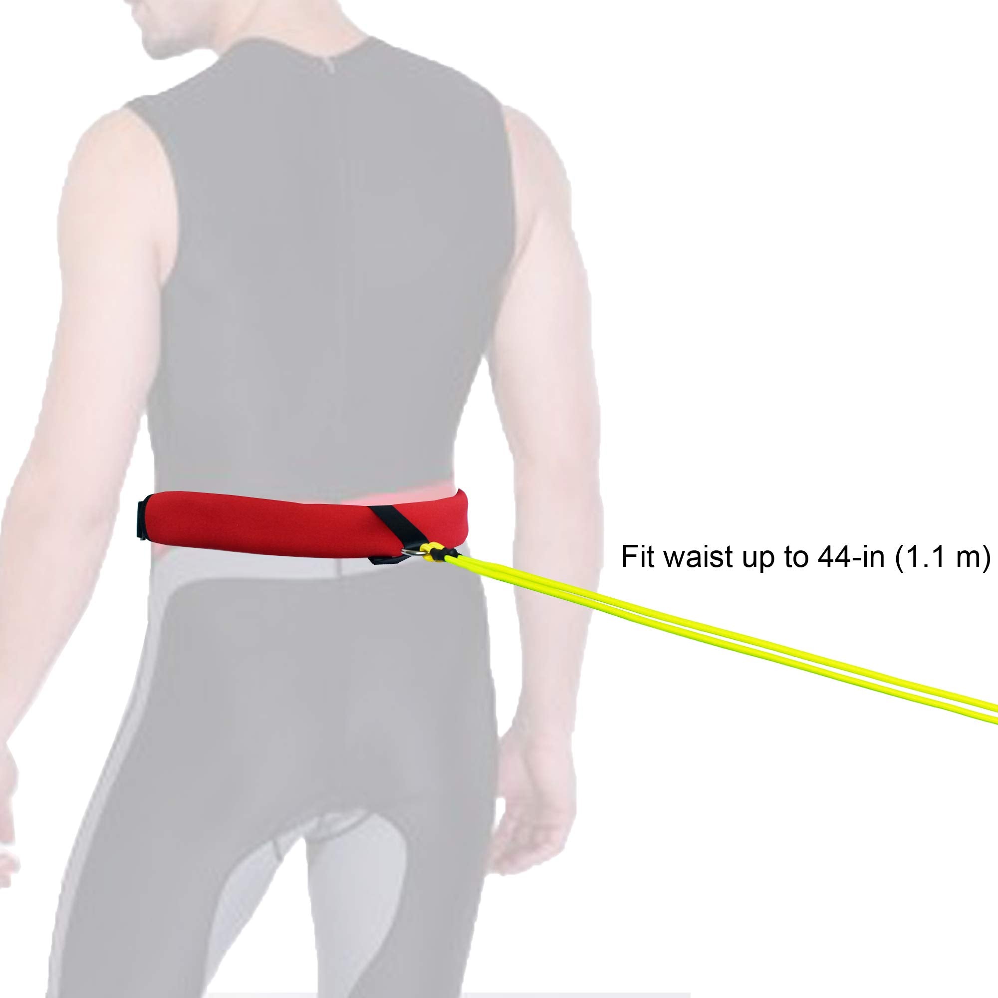 Yyst Swim Bungee Training Belt Swim Resistance Belt Swim Exerciser Belt Swim Tether (One Waist Belt, One Bungee Cord, One Loop),