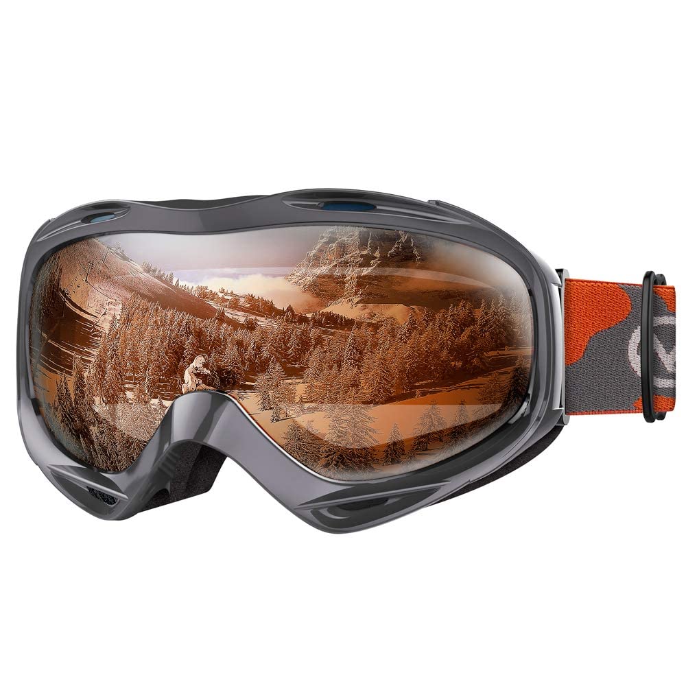 Outdoormaster Otg Ski Goggles - Over Glasses Ski/Snowboard Goggles For Men, Women & Youth - 100% Uv Protection (Pattern Frame + 
