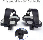 Namucuo Exercise Bike Pedals With Straps For Spin Bike And Indoor Stationary Exercise Bike, 6 Month Warranty