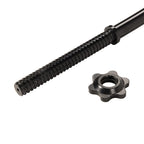Signature Fitness 5Ft Stardard Barbell With Star Locks, Black
