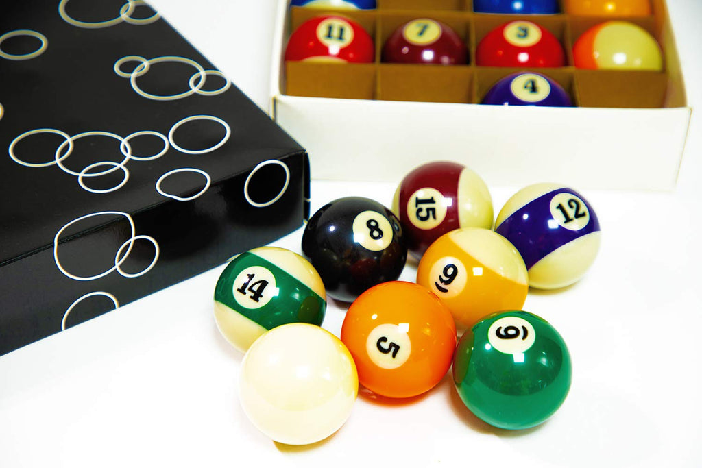Ydds Billiard Balls Set 2-1/4'' Regulation Size Pool Table Balls For Replacement (16 Resin Balls)