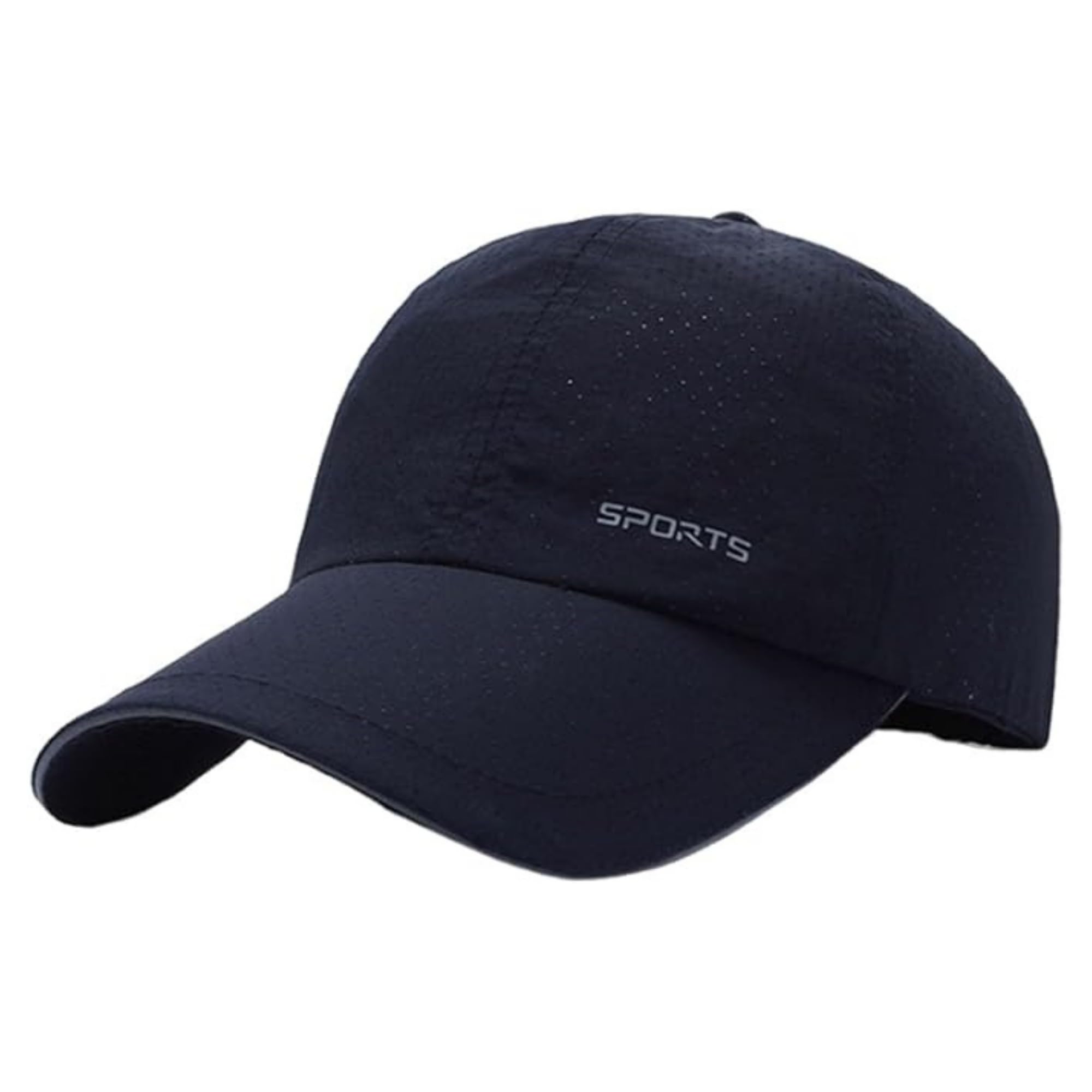 Aavjo Quick Dry Baseball Cap Hat Topi For Men Women L Beach Cricket Sports Running Cap (Sport Blue)