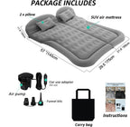 Saygogo Suv Air Mattress Camping Bed Cushion Pillow - Inflatable Thickened Car Air Bed With Air Pump Portable Sleeping Pad Mattr