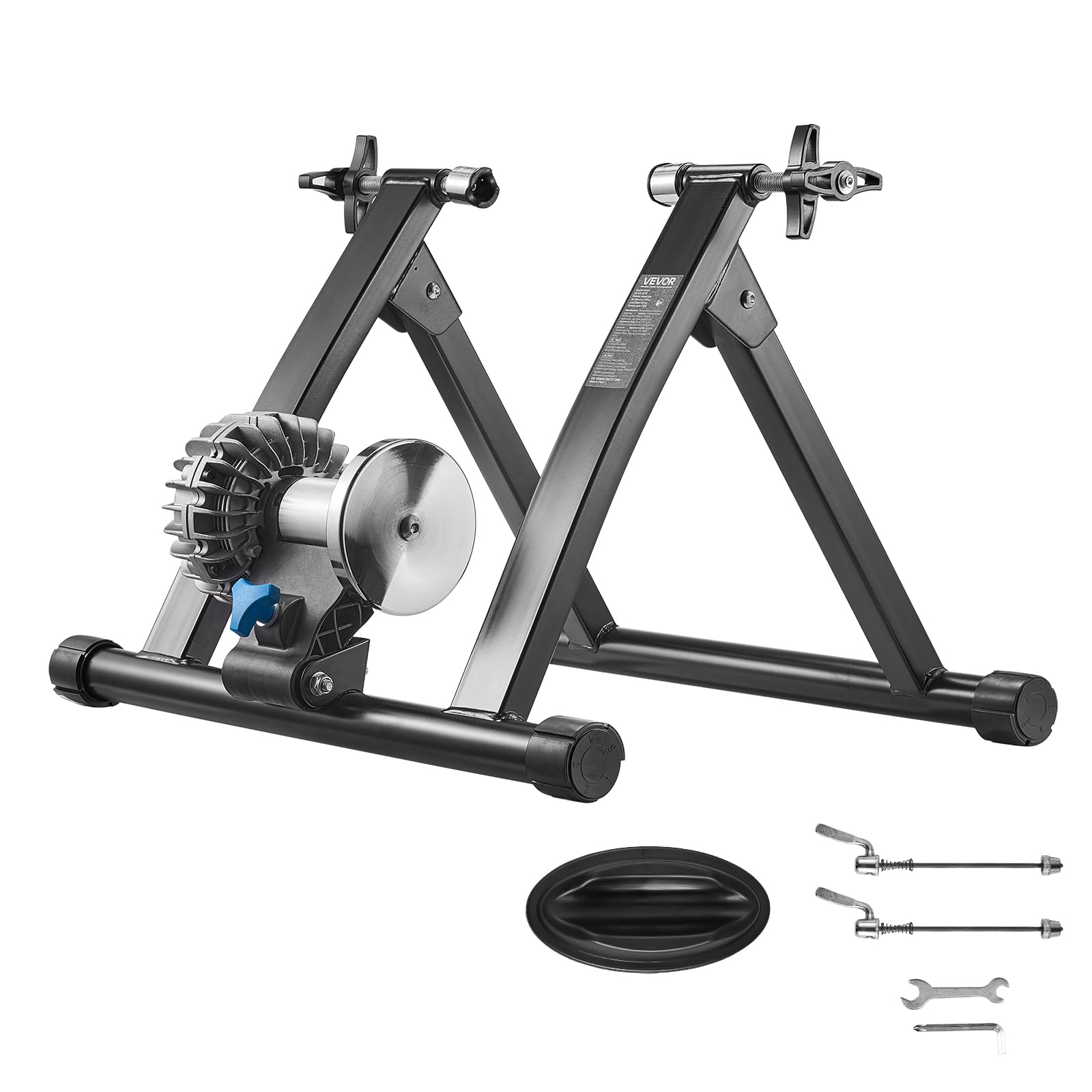 VEVOR Bike Trainer, 26-29 Inch & 700C Wheels, Foldable Fluid Bicycle Stationary Trainer Stand for Indoor Exercise Riding with Qu