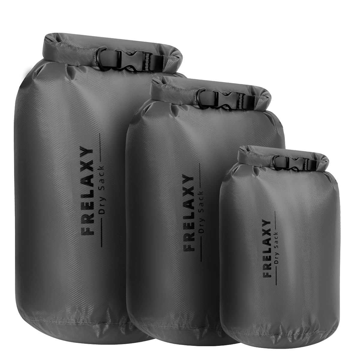 Frelaxy Waterproof Dry Bag 2 Pack/3 Pack, Lightweight Portable Dry Bags, 5L & 15L & 25L Durable Dry Sack Set Keep Gear Dry for H