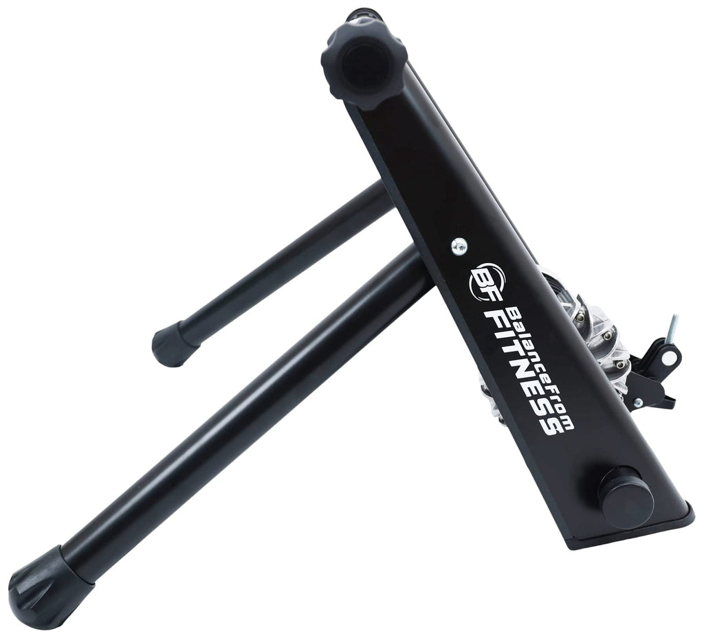 Fitvids Bike Trainer Stand Steel Bicycle Exercise Fluid Magnetic Stand With Front Wheel Riser Block