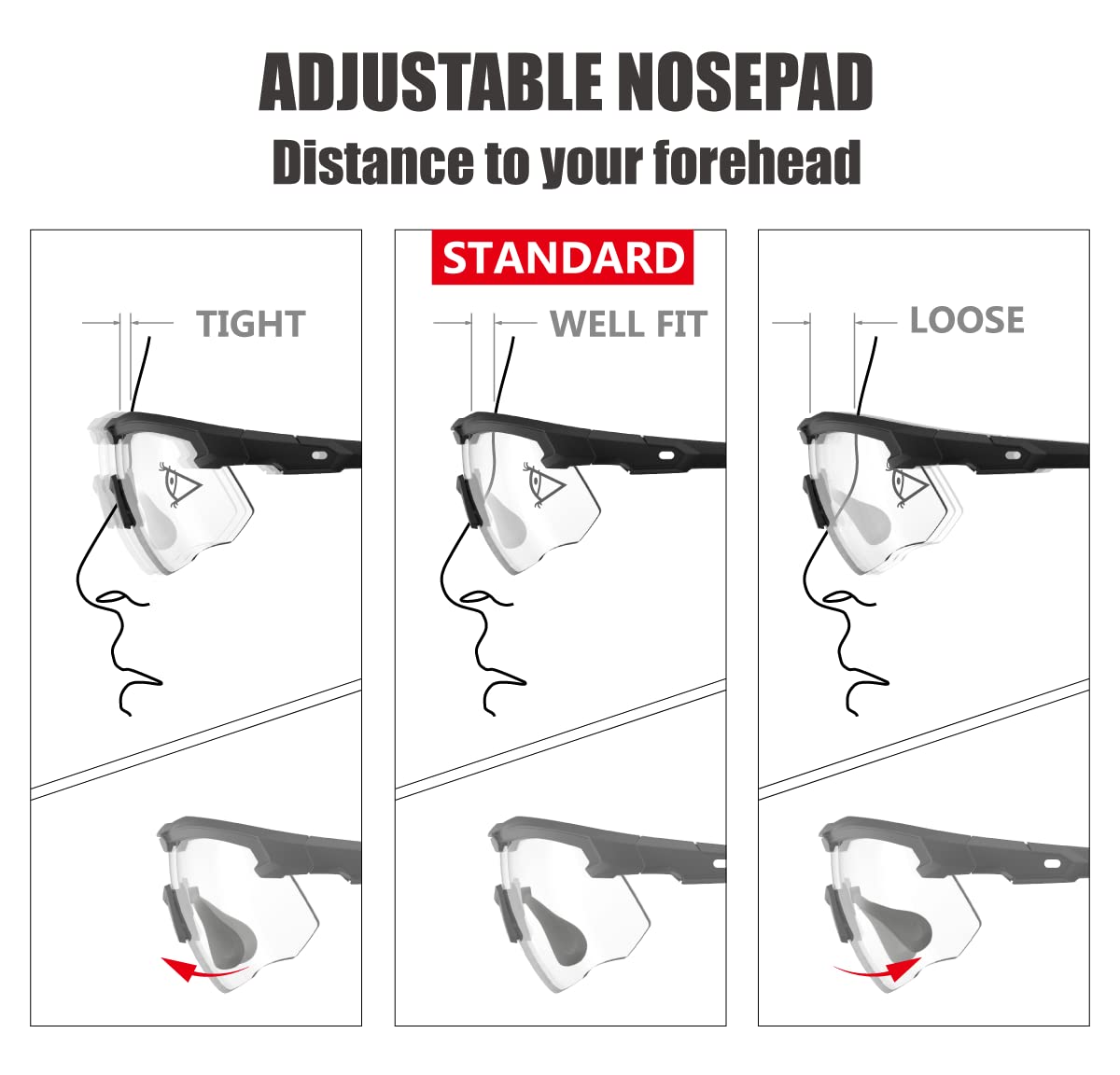 HTS HUNTERSKY HTS ballistic Glasses men S57 safety glasses tactical glasses, eye protection for shooting range OSHA Medical Dent