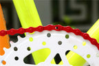 Zonkie Single-Speed Bicycle Chain 1/2 X 1/8 Inch 116 Links (Red, 1/2'' 1/8'' 116 Links)