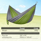 Forbidden Road Camping Hammock 400Lbs Capacity Portable Hammock For Outside, Backyard, Travel, Backpacking, Beach