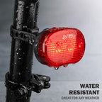 Bv Bicycle Light Set Super Bright 5 Led Headlight, 3 Led Taillight, Quick-Release, Bike Lights For Night Riding