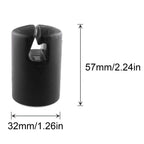Jcbiz 6Pcs 1.26'' Black Trampoline Fiber Protective Cover Trampoline Enclosure Pole Cap For Flat Steel Sheet Top Ring System