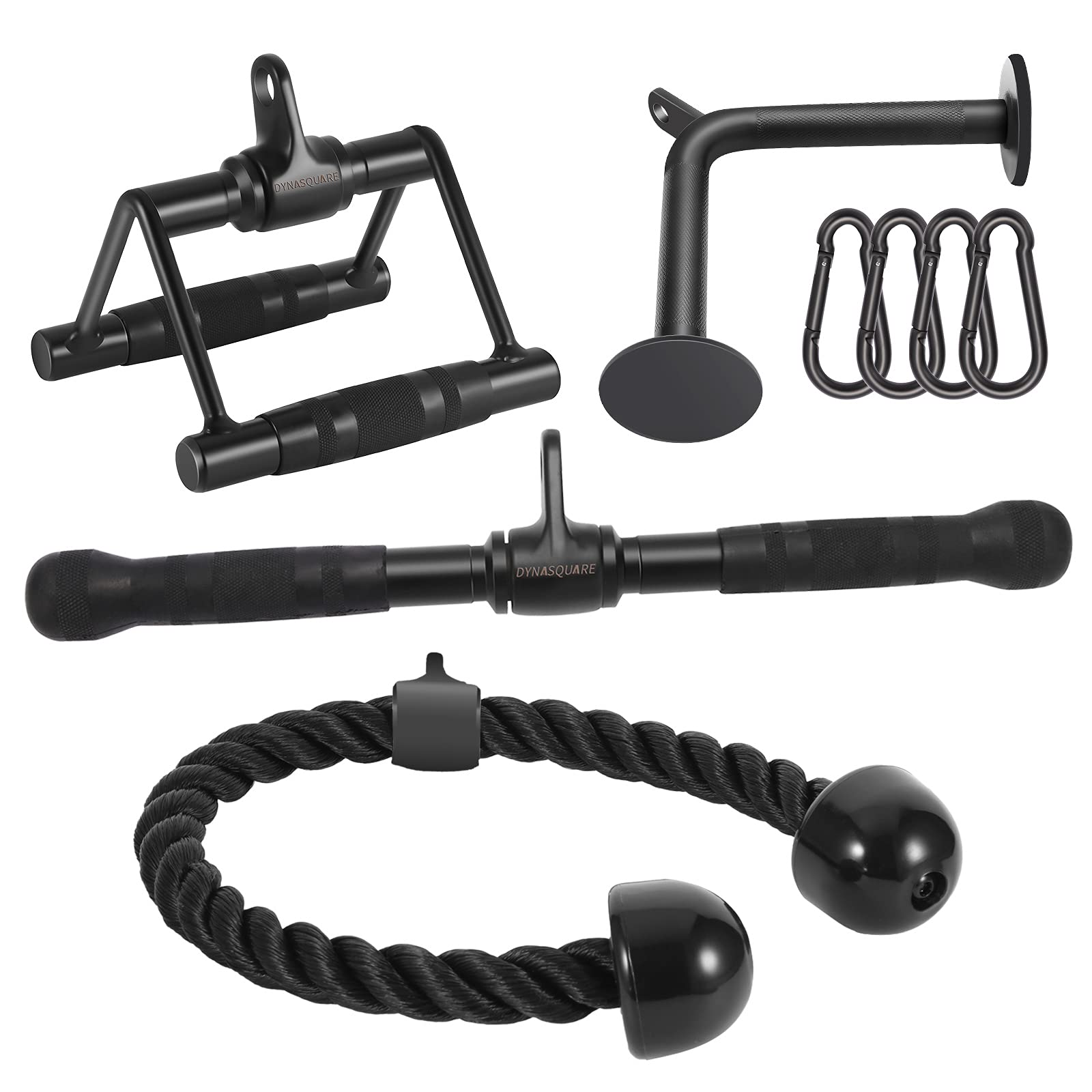 Dynasquare Cable Attachments For Home Gym, Lat Pulldown Attachment, Weight Machine Accessories, Straight Pull Down Equipment, V-