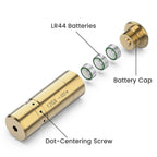 Feyachi Laser Bore Sight 12 Gauge Bore Sight Red Dot Laser Boresighter with 3 Sets of Batteries
