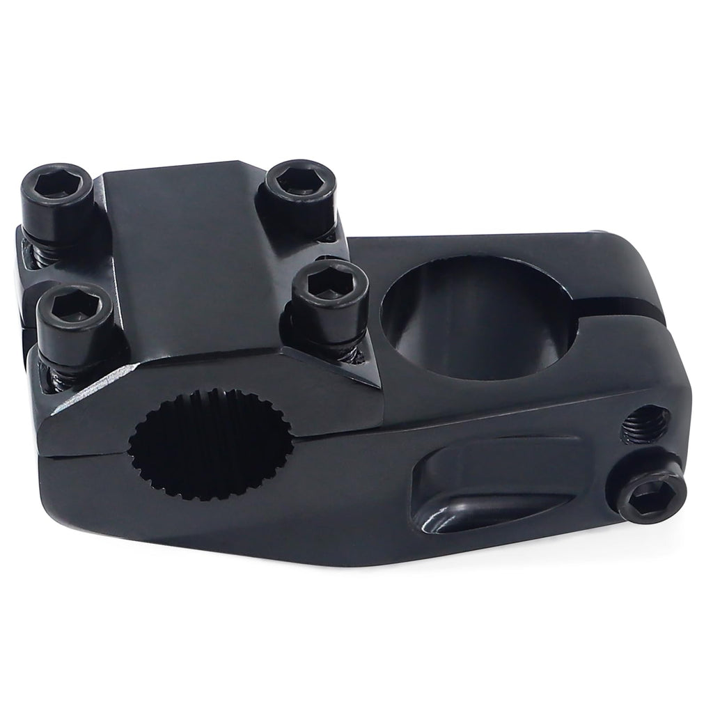 Makelen Bike Stem For Bmx Bike Aluminum Alloy Fixed Gear Bicycle Stem Bright Black
