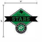 Rico Industries Nhl Hockey Dallas Stars Diamond Shape Cut Pennant - Home And Living Room D  Cor - Soft Felt Ez To Hang