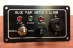 Marine Boat Bilge Alarm Pump Switch Aluminum Plate Manual Automatic