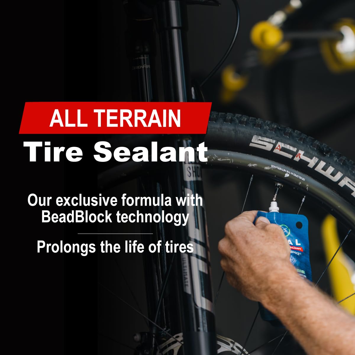 Squirt Bike Care Essentials Kit - Long-Lasting Bike Chain Lube (120Ml), Bike Cleaner Sachets For All Bike Parts, Tire Sealant Po