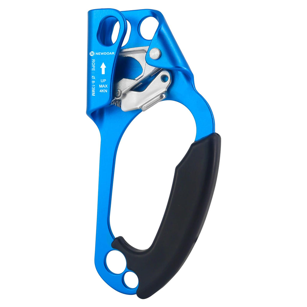 Newdoar Right Hand Ascender Rock Climbing Tree Arborist Rappelling Gear Equipment Ce Certified Rope Clamp For 8~13Mm Rope(Right 