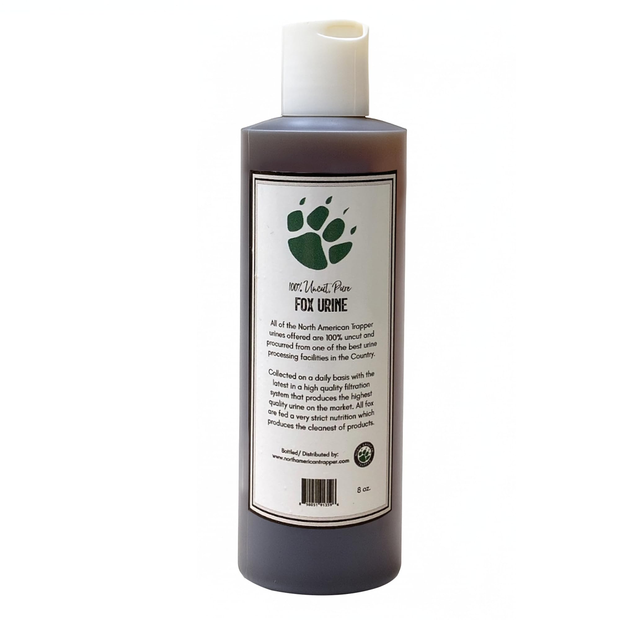 North American Trapper 100% Pure Fox Urine - Long-Lasting Scent Attractant for Fox, Bobcat & Coyote Trapping - Natural Predator 