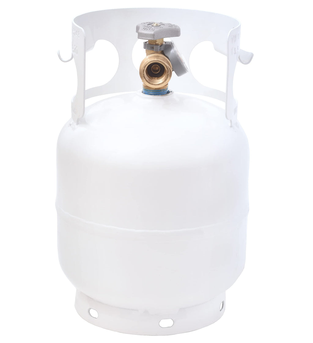 Flame King Ysn5Lb-Gauge 5Lb Steel Propane Tank Cylinder With Gauge And Opd Valves For Grills And Bbqs, Camping, Fishing, & Outdo