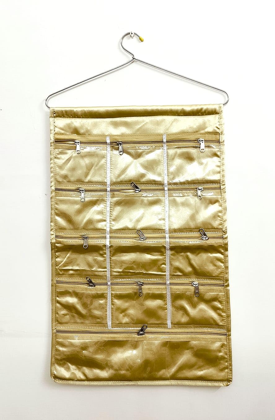D Classic Decor GOLDEN HANGING JEWELLERY ORGANISER