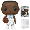Michael Jordan (North Carolina Tar Heels) White (Away) Jersey #74 Pop Sports Action Figure (Bundled with Ecotek Pop Protector to