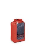 Osprey 20L Waterproof Dry Sack with Window, Mars Orange
