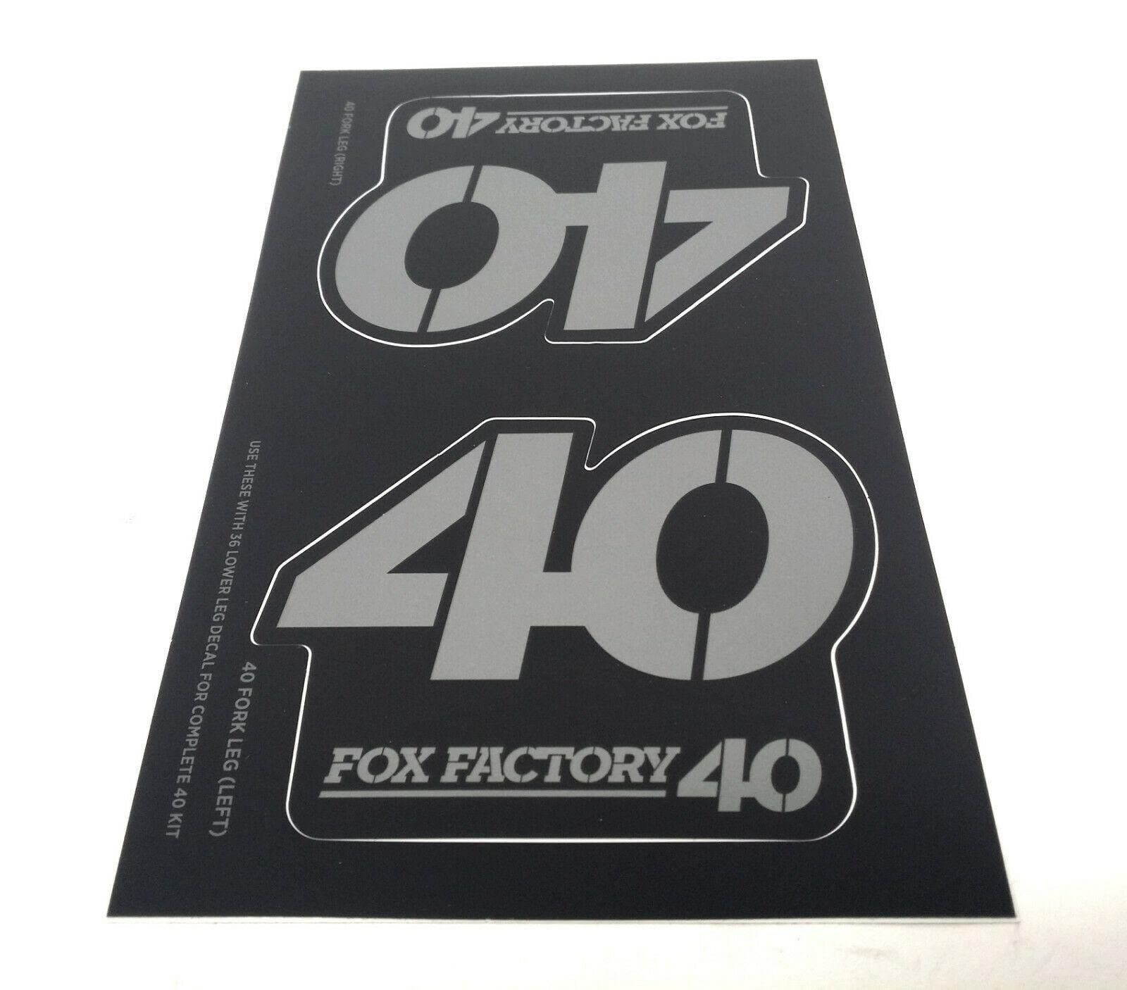 Fox Racing Shox Heritage Fork And Shock Decal Kit Stealth, One Size