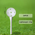Joyberg 24 Packs Practice Golf Balls For Backyard, 42Mm Hollow Sports Plastic Golf Balls Bulk, Swing Practice Golf Practice Ball