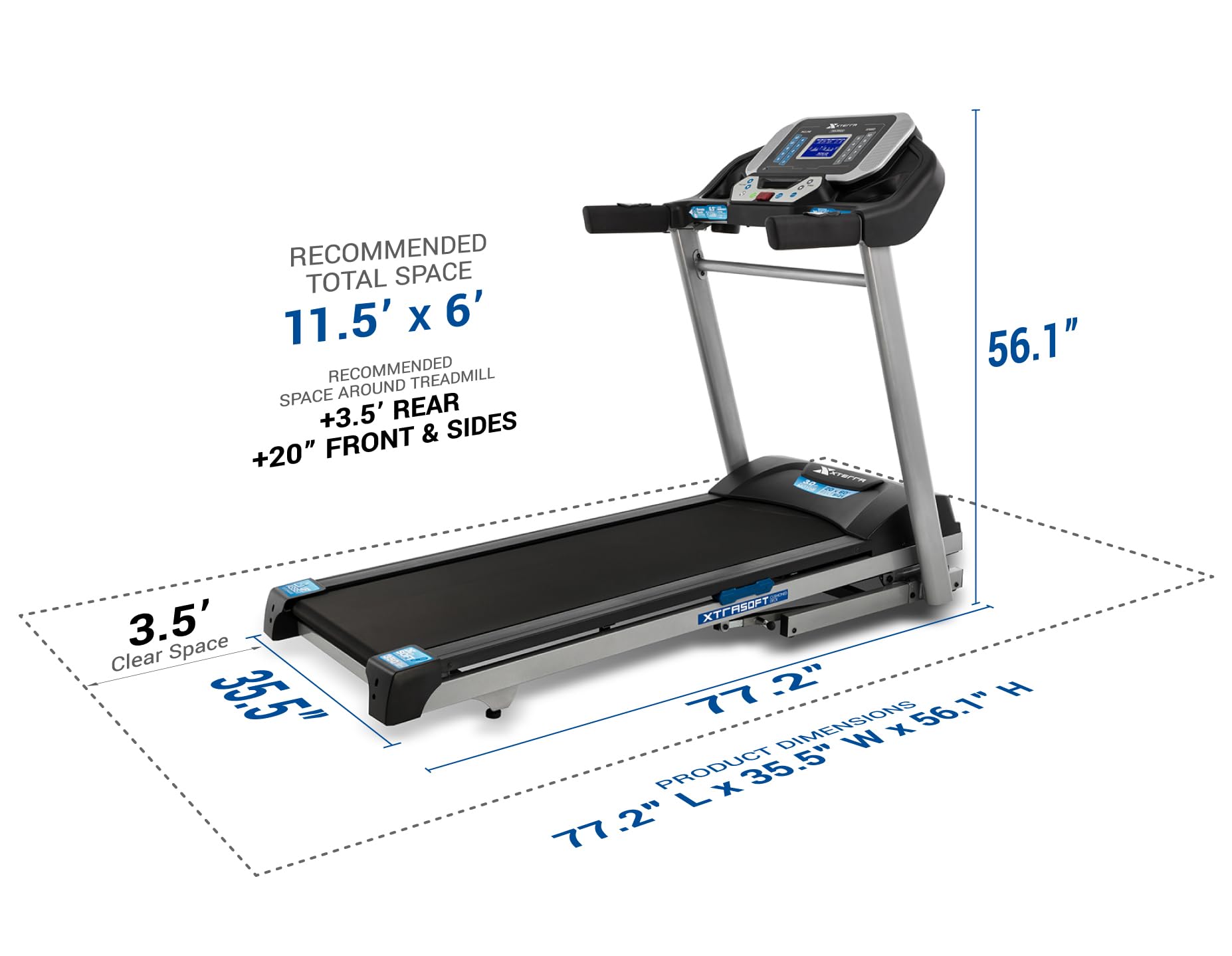 Xterra Fitness Trx3500 Folding Treadmill