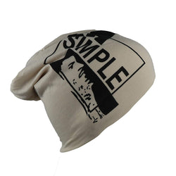 Isweven Baggy Skull Cap Thin Cotton Stretch Beanie Summer Sprort Hat Chemo Cap For Women Men Cream