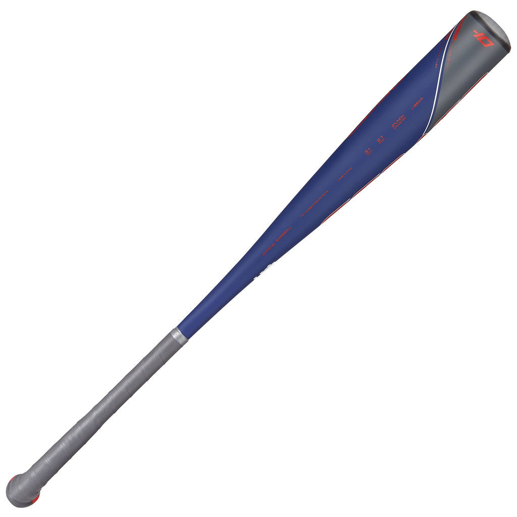 Axe Bat 2023 Strato (-10, 2-5/8'') Usa Baseball Bat, 1-Piece Alloy, Blue/Grey/Red (30'' / 20 Oz.)