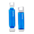 Clean Bottle Tritan Square BPA-Free Water Bottle, Opens from Both Ends, 25 Ounce, Charcoal