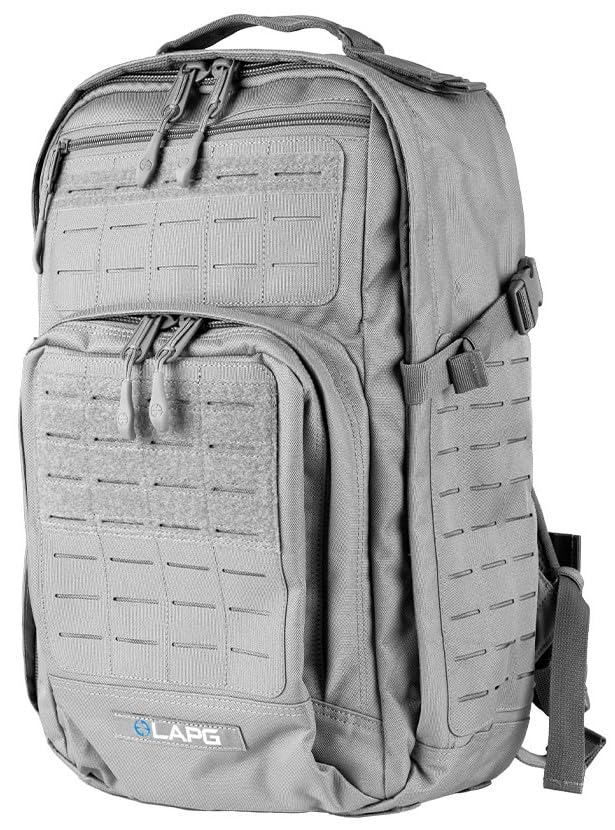Lapg Atlas 12 Hour Tactical Backpack For Men & Women, Survival Gear Bag, Large Hiking Camping Bug Out Backpack, Grey