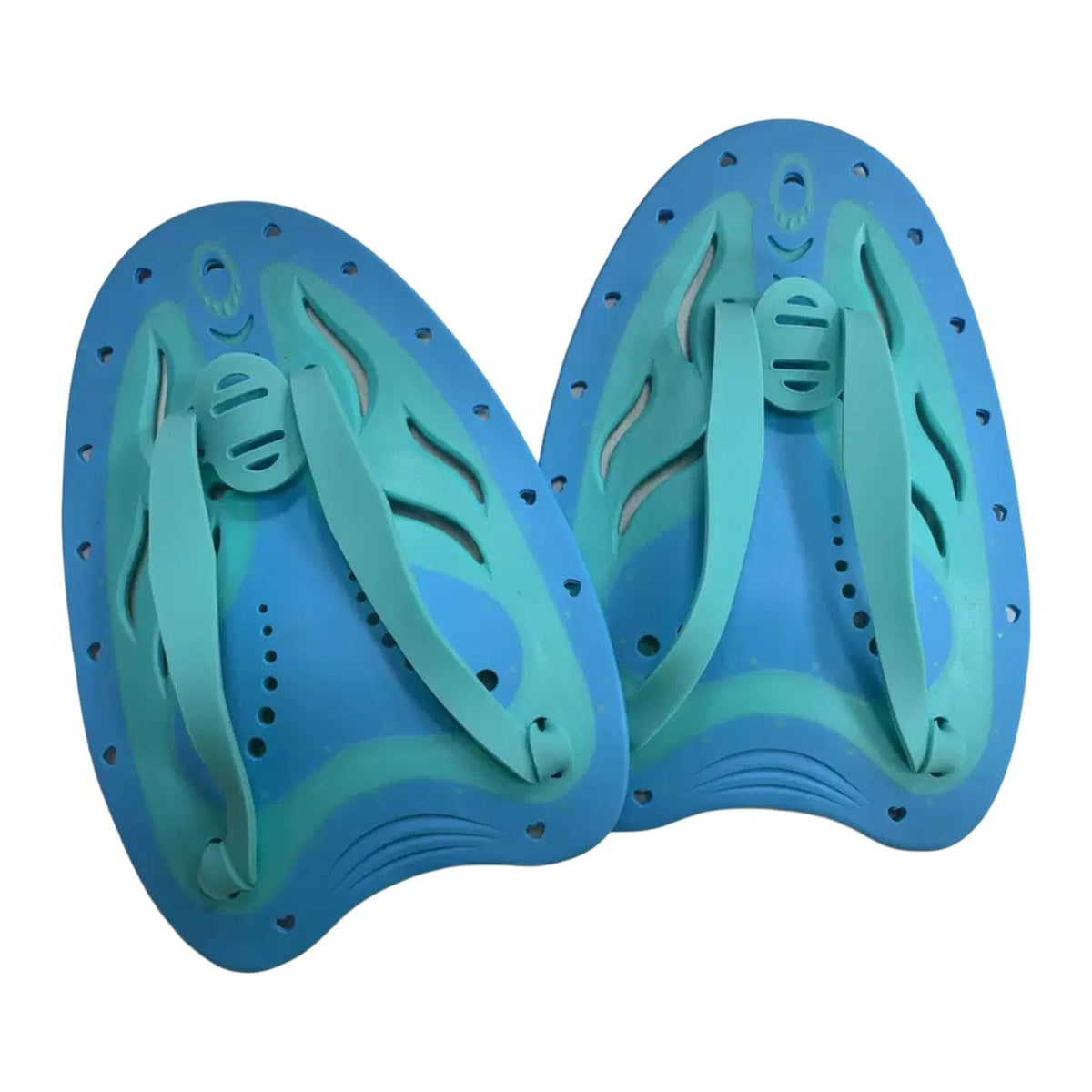 Trendynest Swim Hand Paddles Improves Speed Gift Aquatic Fitness Swim Training Hand Fin Cyan M