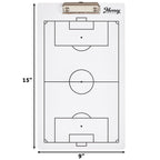 Murray Sporting Goods Soccer Dry Erase Coaches Clipboard  Double-Sided Soccer Field Clipboard Dry Erase White Board  Soccer Futb