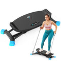 MERACH Balance Board for adults, Mini Stepper with Resistance Bands, Portable Wobble Board Featuring LCD Monitor, 300 lbs Capaci