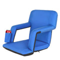 LEMY Heated Stadium Seats with Back Support, Foldable Bleacher Seat, Wide Cushion Stadium Chairs for Outdoor Camping, Sports Eve
