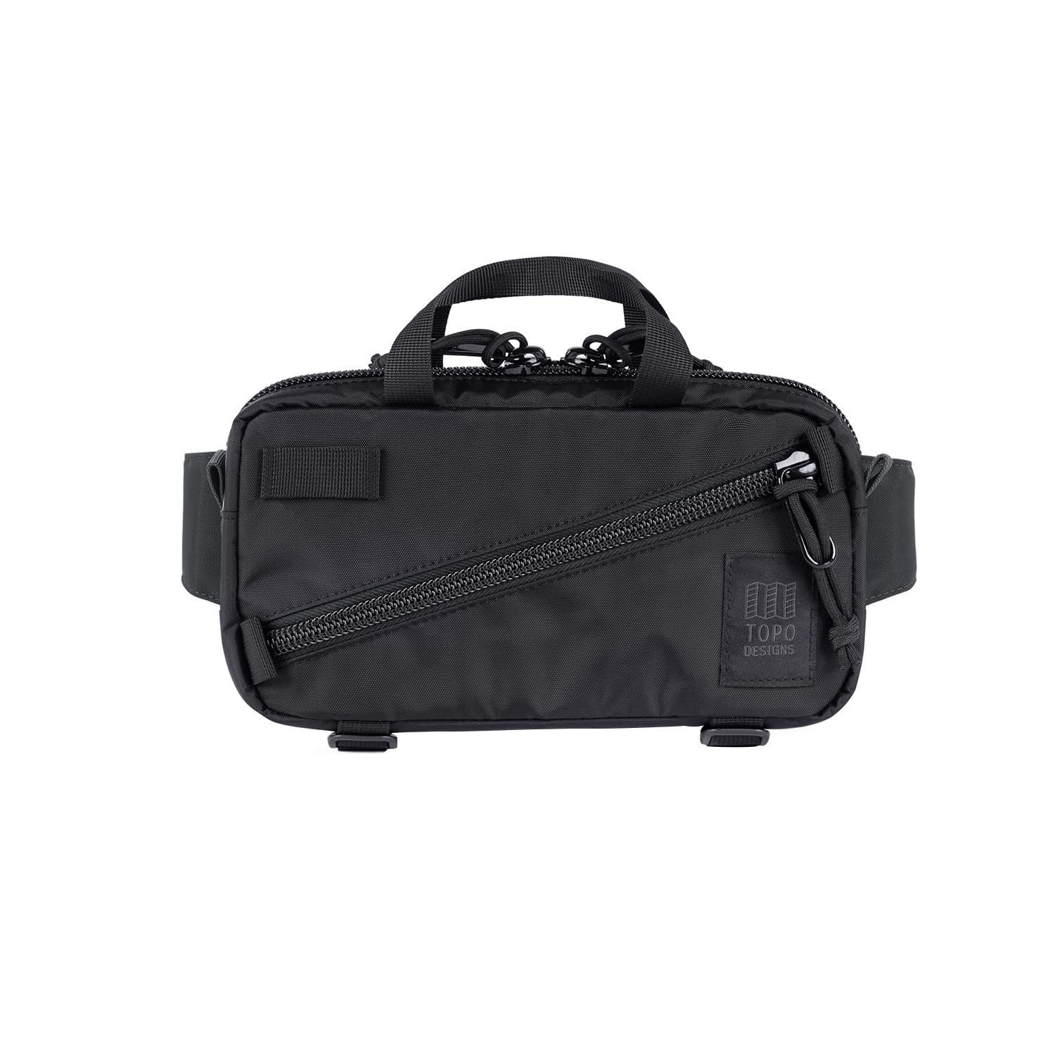 Topo Designs Mini Quick Pack - Shoulder Sling + Waist Pack for EDC and Daily Commute, Bike Rides, Internal Organization (Black)